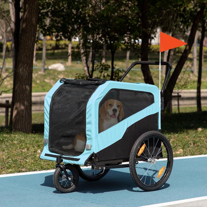 Image du produit PawHut Remorque pour chien avec réflecteurs