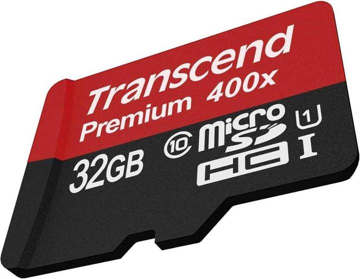 Image du produit Transcend Premium 32 Go microSDHC UHS-I Class10 60MB/s MLC (32 Go, microSDHC, U1, UHS-I)