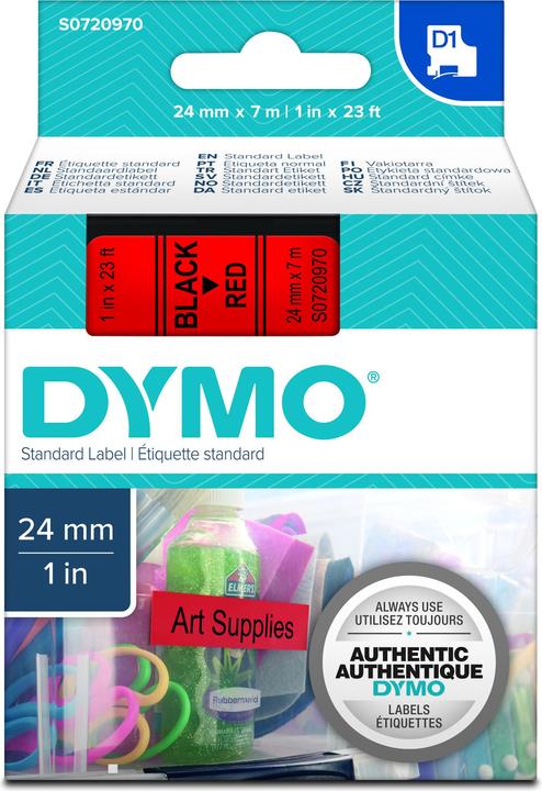 Produktbild Dymo S0720970 Standardband (2.40 cm, Schwarz)