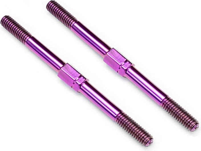 Edit Spurstange aus Titan (4x40mm) Violett (1 Paar)