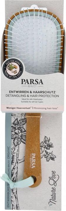 Parsa Beauty PARSA Nature Love Haarbürste Wet & Dry, oval, mint Gross, aus 70% Kork