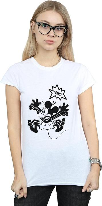 Actual product image Disney Womens/Ladies Mickey Mouse EEEEEK! Cotton T-Shirt (XL)