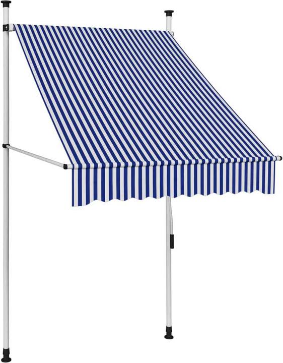 Blue and white