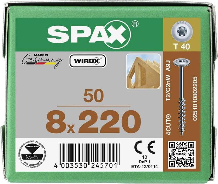 Actual product image Spax Wood construction screws (50 Screws per piece)