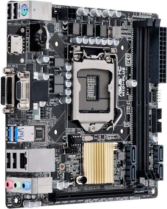 Actual product image ASUS H110I-Plus S1151 H110 MITX (LGA 1151, Intel H110, Mini-ITX)