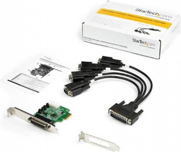 Image du produit StarTech .com Carte adaptateur série 4 ports PCI Express RS232