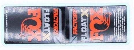 Fox Decal: 2022 F-S, FLOAT X, Resy, Orange, Short, (37.5-45mm) SH