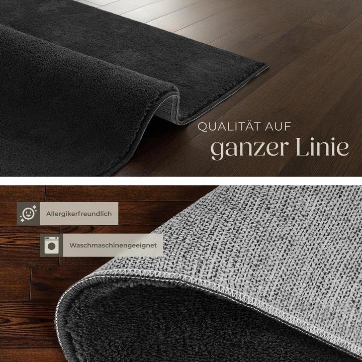 Produktbild tectake Kurzflorteppich Soft Zone (60 x 110 cm)