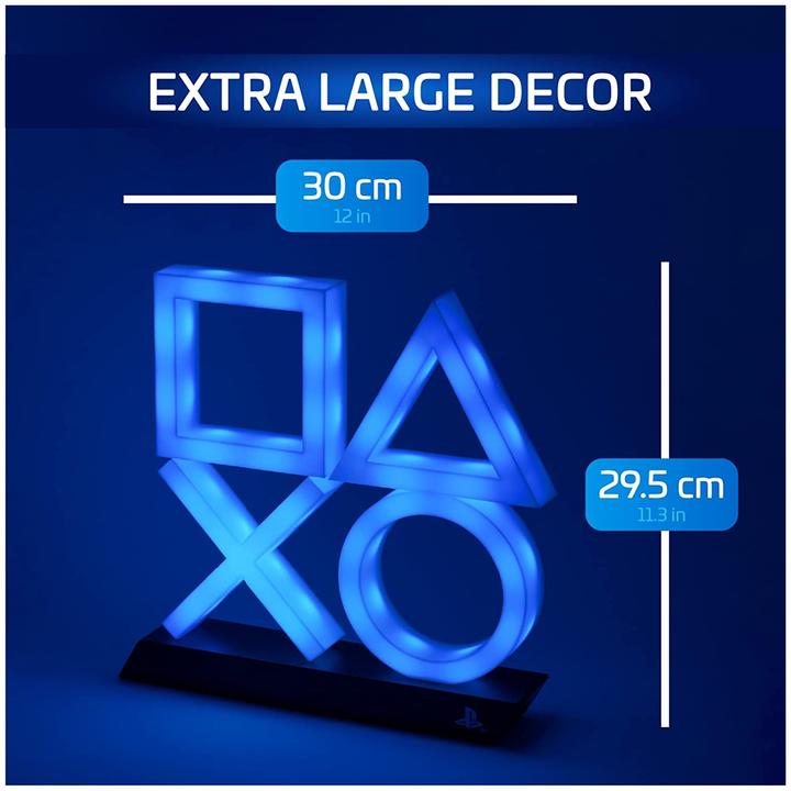 Actual product image Paladone Products PlayStation Icons XL Lamp (Blue) (PS5)