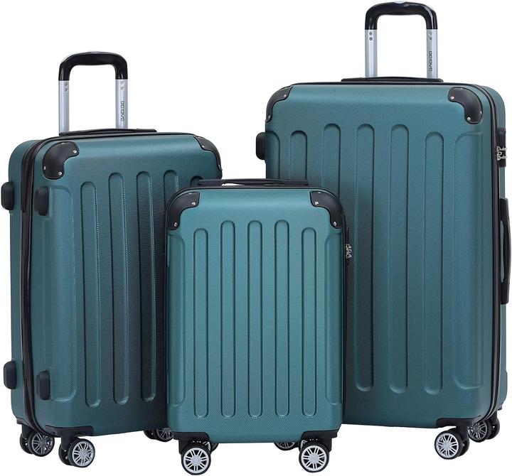 Beibye 3-teiliges Hartschalenkoffer-Set (Handgepäck (bis 50l), M (50 - 90l), L (90 - 115l))