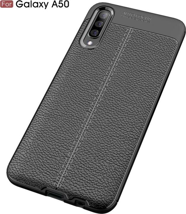Produktbild Screenguard Samsung Galaxy A50 Hülle Leather Design TPU Cover (Samsung Galaxy A50)