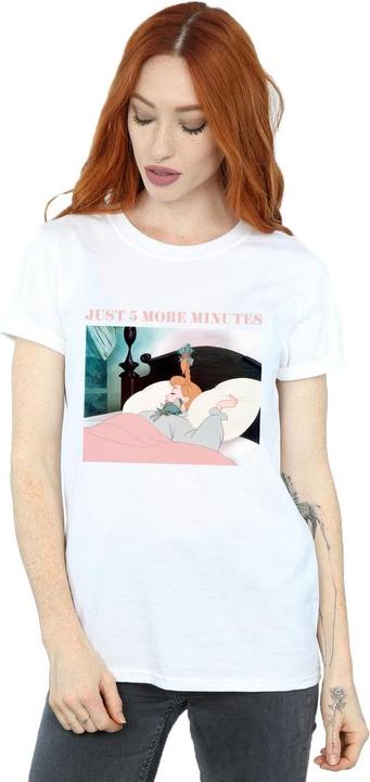 Actual product image Disney Womens/Ladies Princess Just Five More Minutes Cotton Boyfriend T-Shirt (4XL)