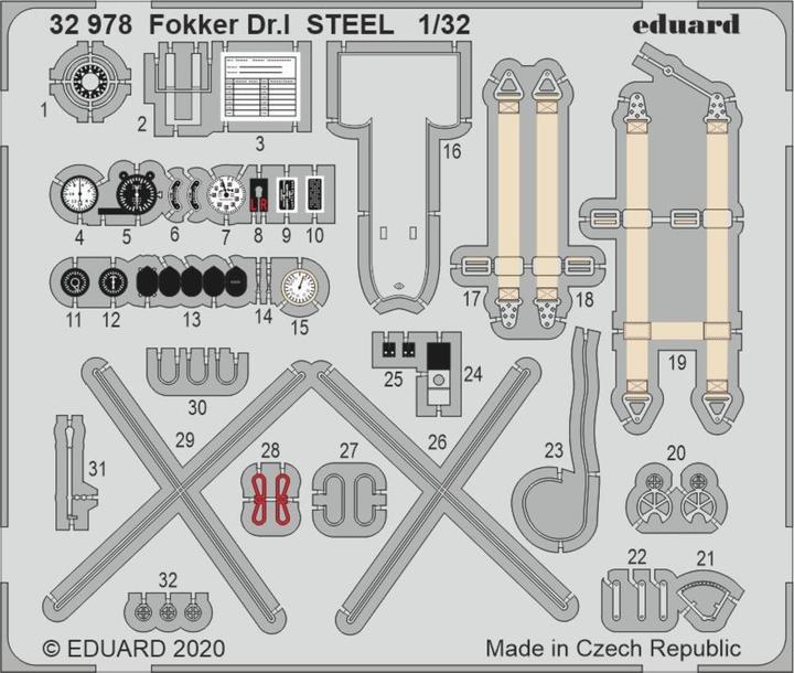 Produktbild Eduard Fokker Dr.I STEEL for Meng