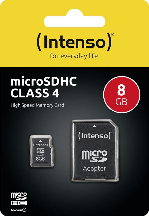 Intenso scheda microSD Classe 4 (8 GB, microSDHC)