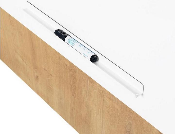 Actual product image Rocada NATURAL mobile presentation board, HxWxD 2000 x 1000 x 450 mm, whiteboard (100 x 120 cm)