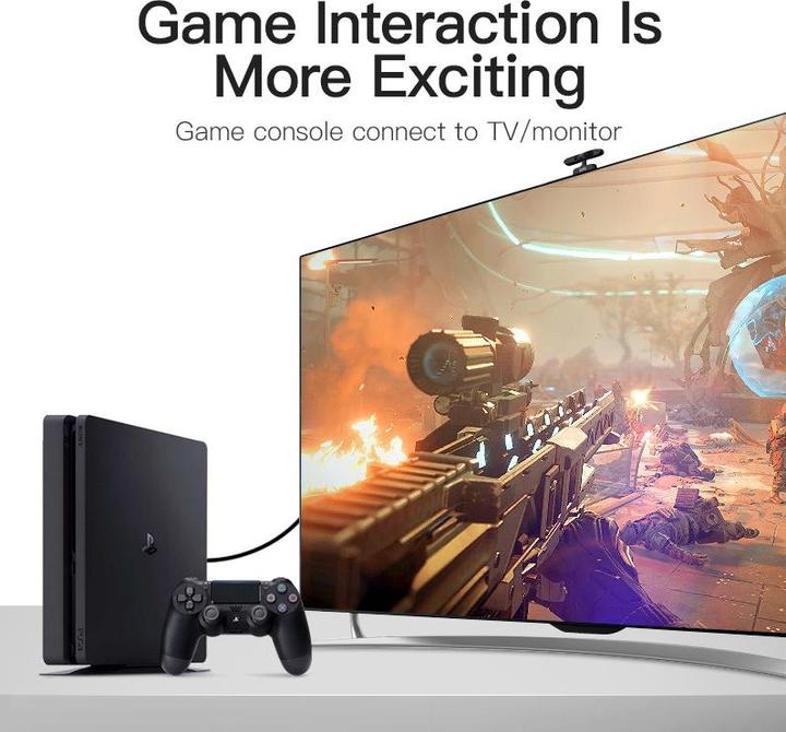 Image du produit Vention Câble HDMI vers DVI 3m ABFBI (Noir) (3 m, HDMI)