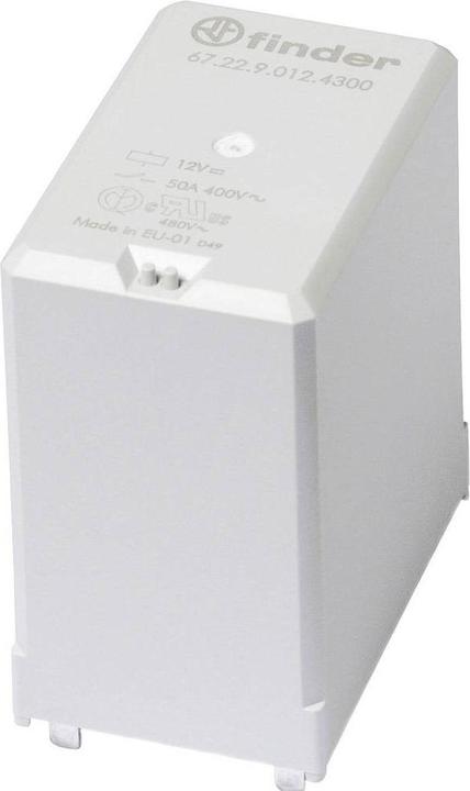 Actual product image Finder 67.22.9.024.4300 Print relay 24 V/DC 50 A 2 NO contacts 1 pc.
