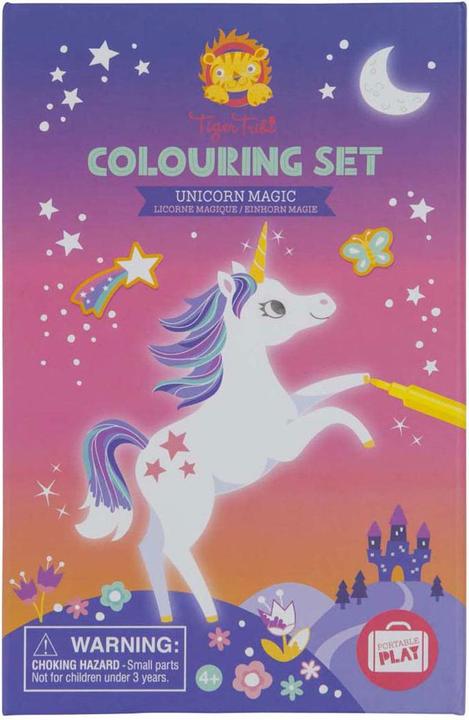Actual product image Tiger Tribe Painting set unicorn