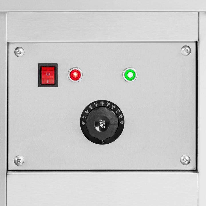 Produktbild Royal Catering Wärmeschrank 180 x 70 x 85 cm Tellerwärmer 80 °C Edelstahl (304) Warmhalteschrank