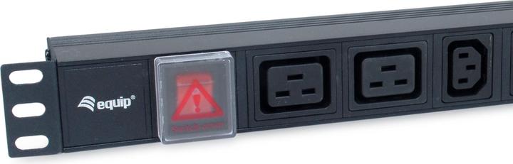 Produktbild equip Steckdosenleiste 1HE8fach IEC Alu. Sch