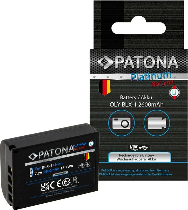Image du produit Patona Batterie Platinum BLX-1 USB-C (Batterie)