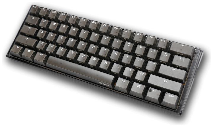 Actual product image Ducky One 3 Aura Black Mini Gaming Keyboard, RGB LED - MX-Brown (US) (Eng. Int., Cable)