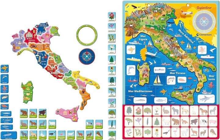 Actual product image Clementoni Magnetic Geo Puzzle Italy