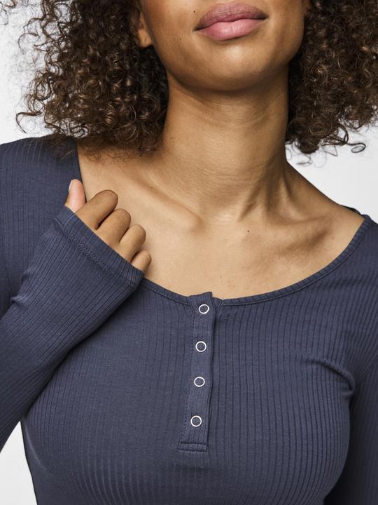 Actual product image Pieces Front buttoned ribbed top (S)