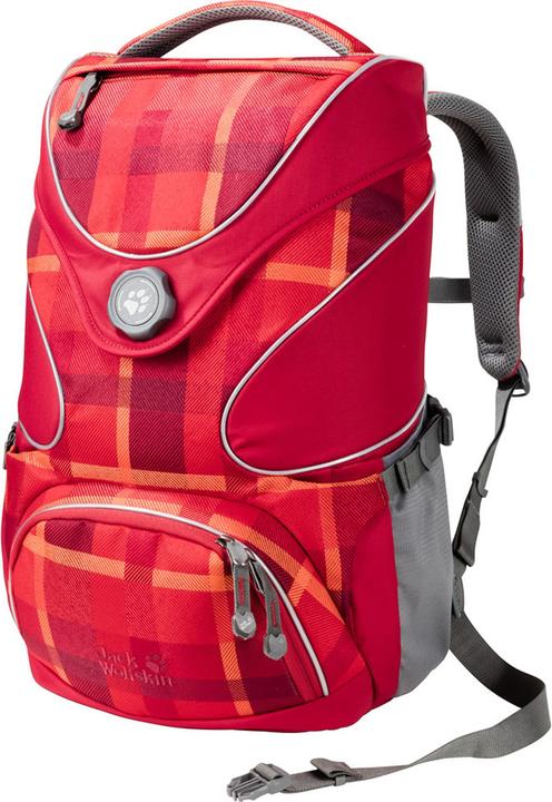 Jack Wolfskin Zaino scuola Ramson Top 20 Pack (colore: 7941 rosso indiano intrecciato a quadri)
