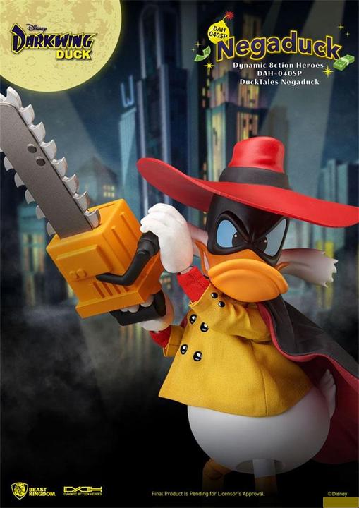 Actual product image Beast Kingdom Darkwing Duck : Negaduck AF Dynamic Action Hero