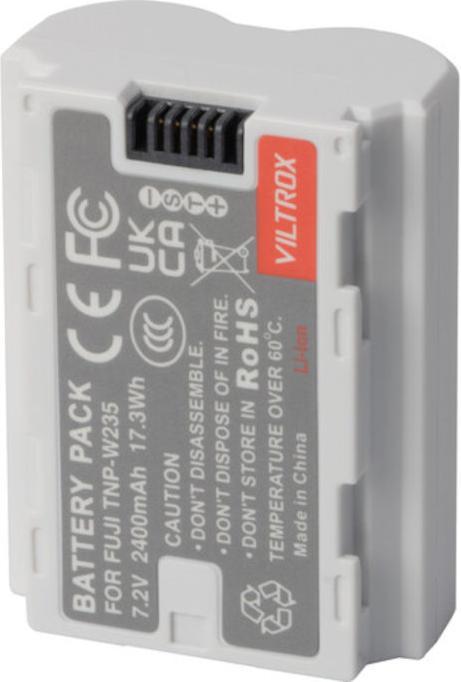 Actual product image Viltrox NP W235 Battery TYPE C 2400MAH for Fuji Camera (Rechargeable battery)