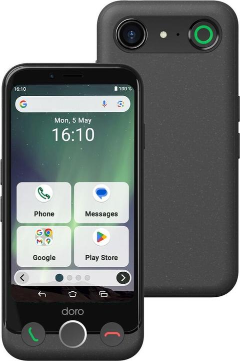 Image du produit Doro Aurora A10 (64 Go, Graphite, 4.50", Double SIM, 13 Mpx, 4G)