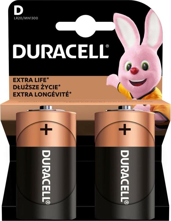 Actual product image Duracell Extra Life (2 pcs., D)