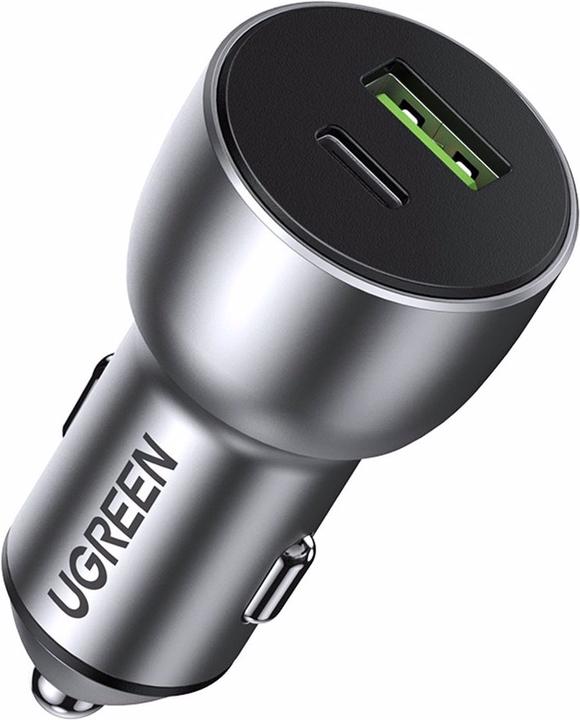 Image du produit Ugreen Chargeur de voiture USB-C PD + USB-A QC 36W