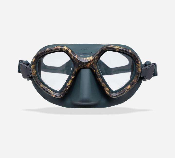 Actual product image Subea Tauchmaske Apnoetauchen Antibeschlag kleines Volumen - 500 Dual LV camouflage