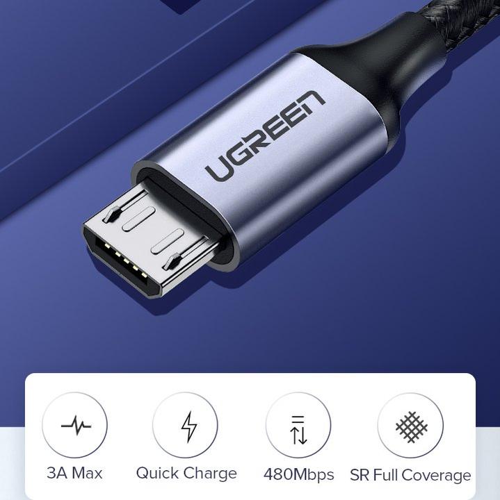 Actual product image Ugreen Micro USB to USB-A 2.0 Cable (1 m, USB 2.0)