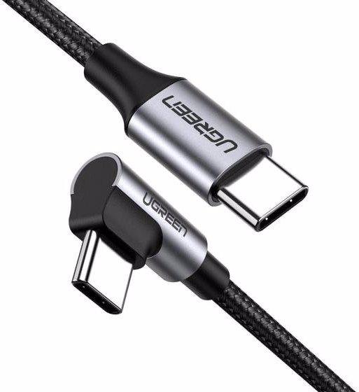 Produktbild Ugreen USB-C 2.0 zu USB-C 2.0 gewinkelt 3A Datenkabel (3 m, USB 2.0, 60 W)