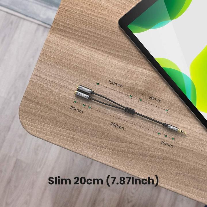 Actual product image Ugreen 3.5mm Stereo Audio Splitter (0.20 m, 3.5mm jack (AUX))