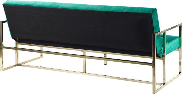 Produktbild Beliani Schlafsofa 3-Sitzer Samtstoff smaragdgrün MARSTAL (3-Sitzer)