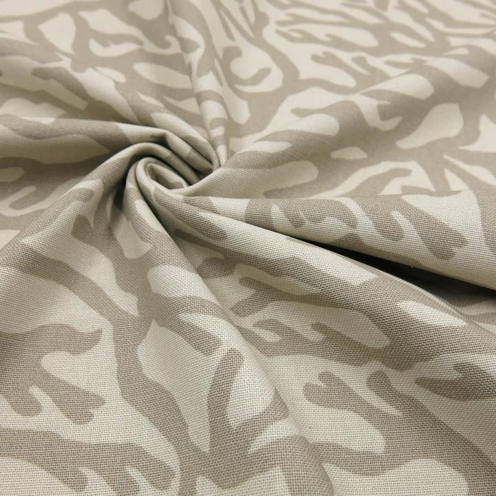 Stoffrestposten Canvas - Coral Pattern Beige - Minimum selling quantity: 1 metre