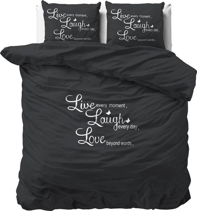 Produktbild Sleeptime Bettbezug Live, laugh and love (Duvetbezug, 200 x 220 cm)