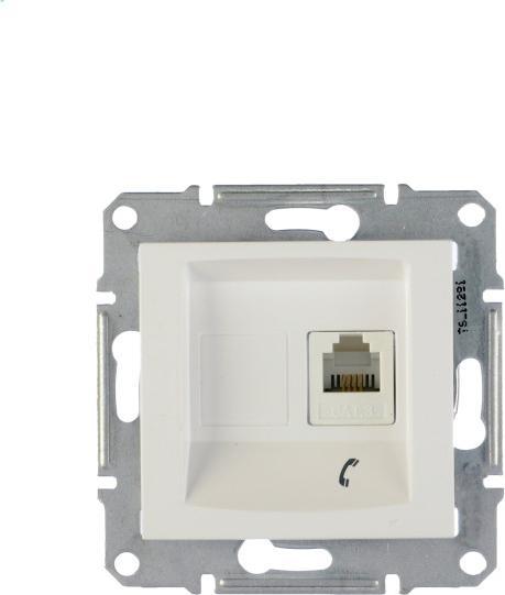 Produktbild Schneider Electric Telefonsteckdose 1xRJ11 weiss - SDN4101121