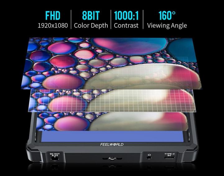 Produktbild Feelworld FW568 PRO 6" HDMI monitor with 1200nits brightness (6")