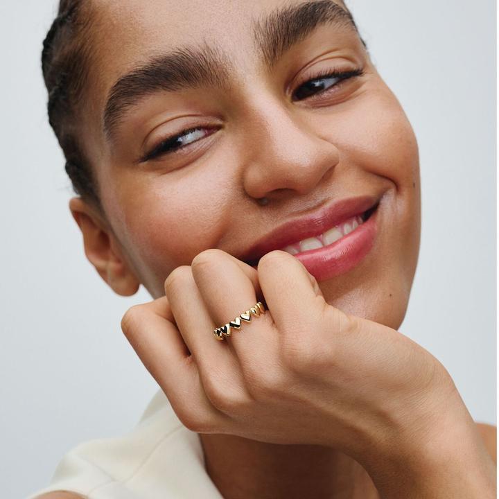 Actual product image Pandora Moments Series From the Heart Ring Gold (52)