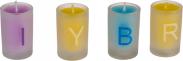 Produktbild Magni Farbige Kerzen im Glas "Happy Birthday" (13 x)