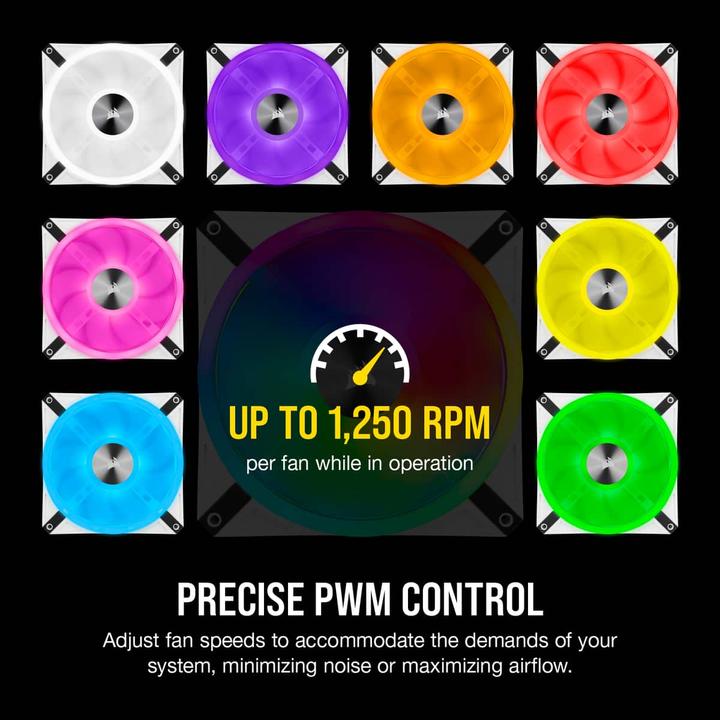 Actual product image Corsair iCUE QL140 RGB (140 mm, 2 x)