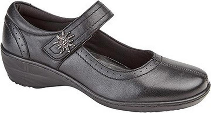 Mod Comfys Lederschuhe mit Klettverschlussriemen