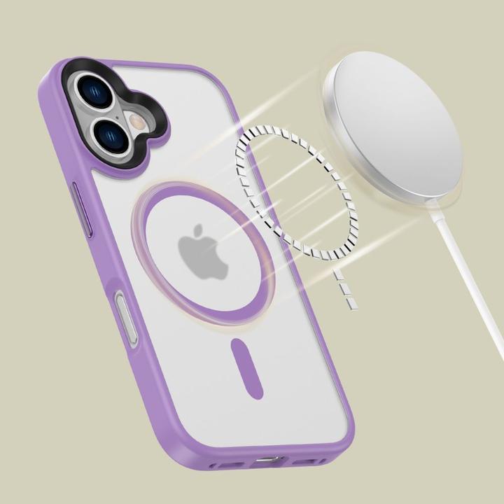 Immagine prodotto Tech-Protect MagMat MagSafe iPhone 16 Case - Purple (Apple iPhone 16)
