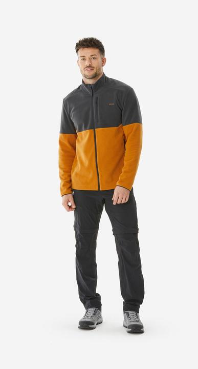 Actual product image Quechua Fleece jacket for men hiking - MH500 brown (XL)