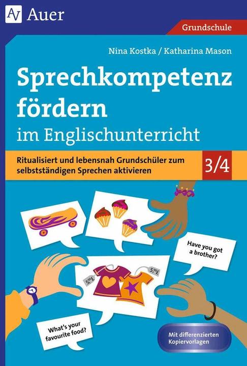 Actual product image Sprechkompetenz fördern im Englischunterricht (German, Nina Kostka, Katharina Mason, 2016)